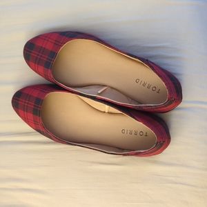Plaid Torrid flats